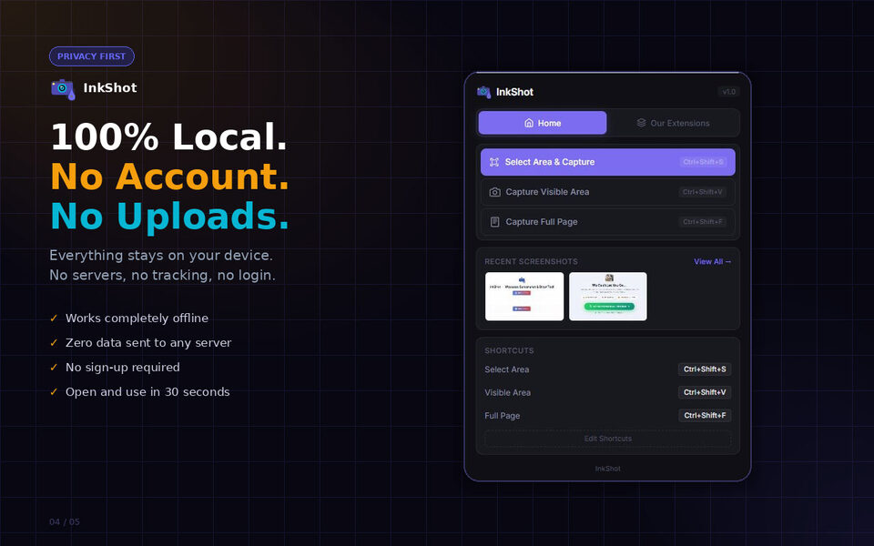 InkShot — Webpage Screenshot & Draw Tool screenshot