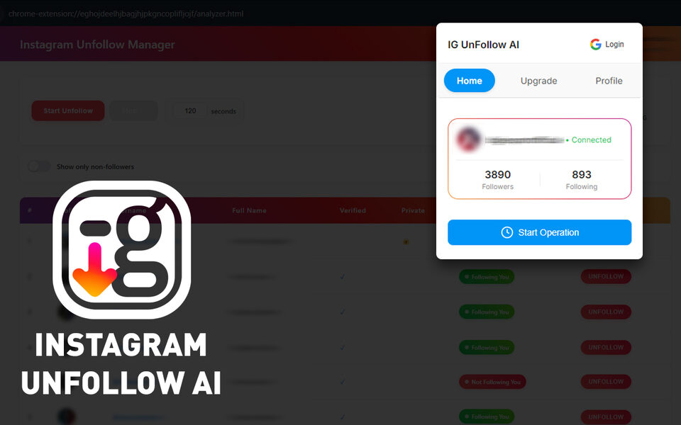 Instagram Unfollow AI - Manage Unfollowers Effortlessly screenshot