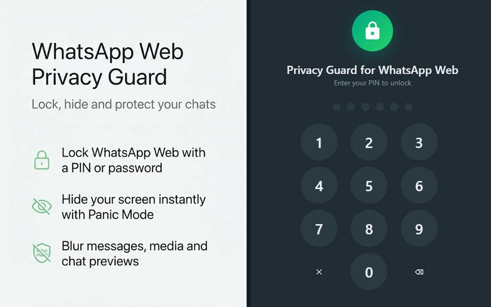 Privacy Guard for WhatsApp Web screenshot