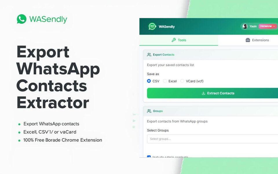 WASendly – WhatsApp Contacts Extractor screenshot