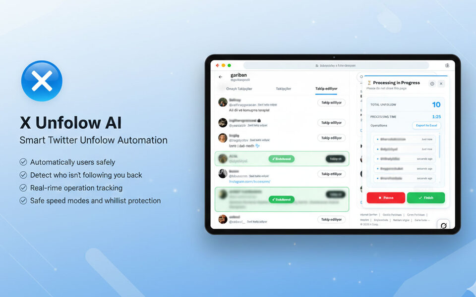 X Unfollow AI – Manage Your Twitter Following List screenshot